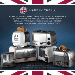 Dualit Small Appliance Package with 2-Slice Toaster and Sandwich Cage in Polished Chrome