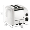 Dualit 2 Slice NewGen Toaster in White (27153)