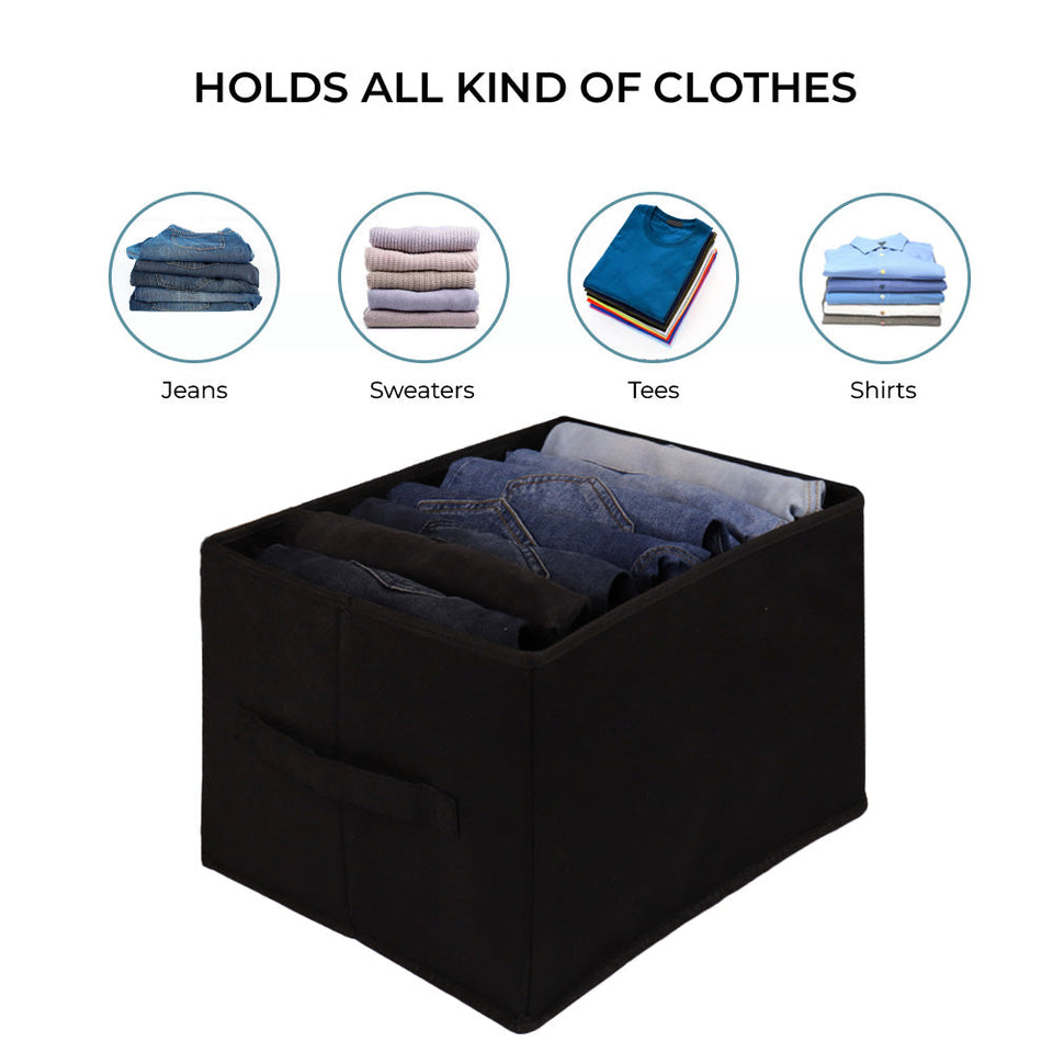 Qoolish Pack of 2 Black Jeans Organizers