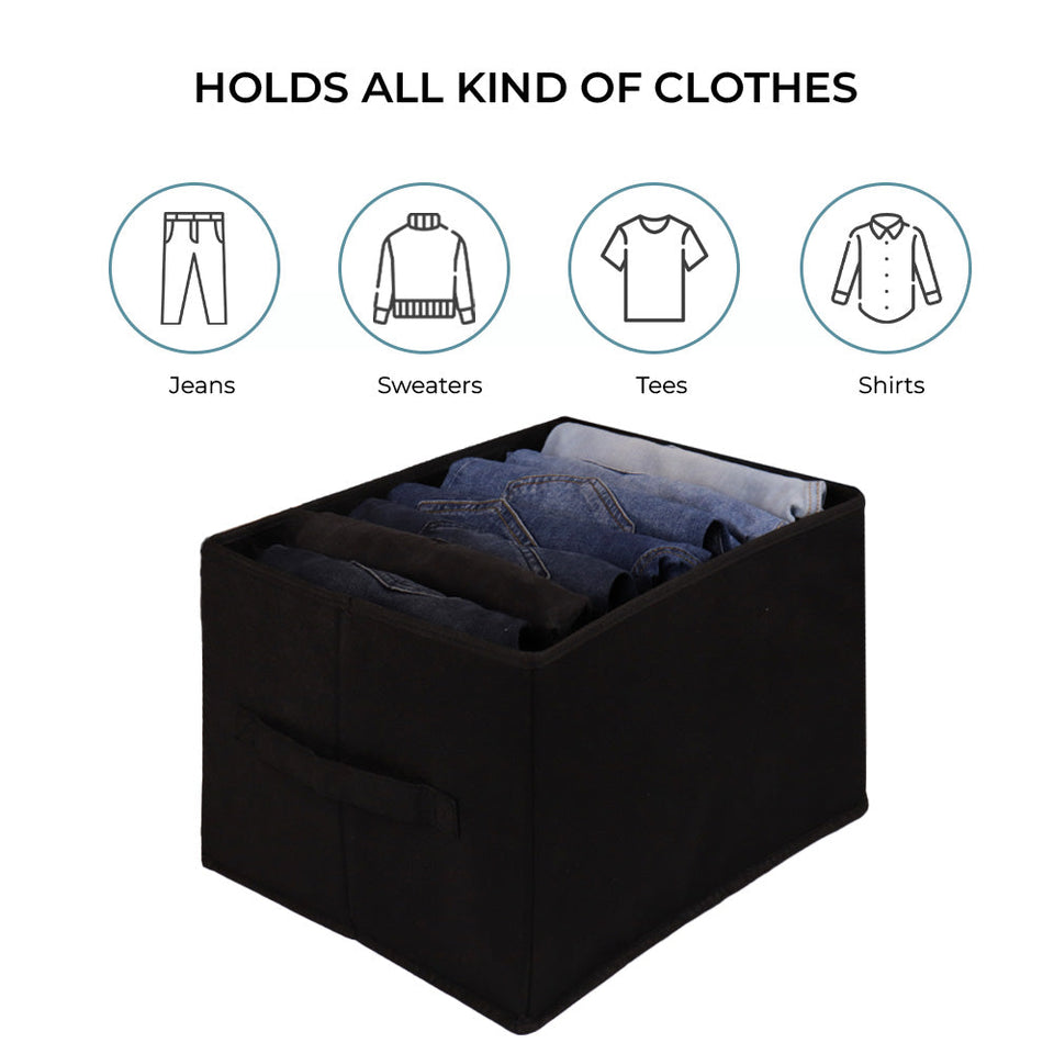 Qoolish Pack of 2 Black Jeans Organizers