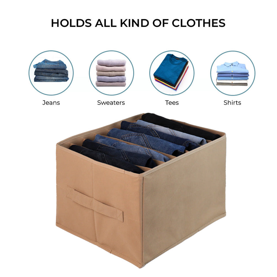 Qoolish Pack of 1 Beige Jeans Organizer