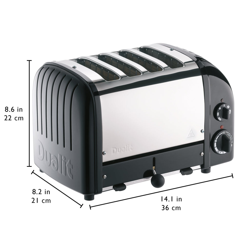 Dualit 4 Slice NewGen Toaster in Matte Black (47155)