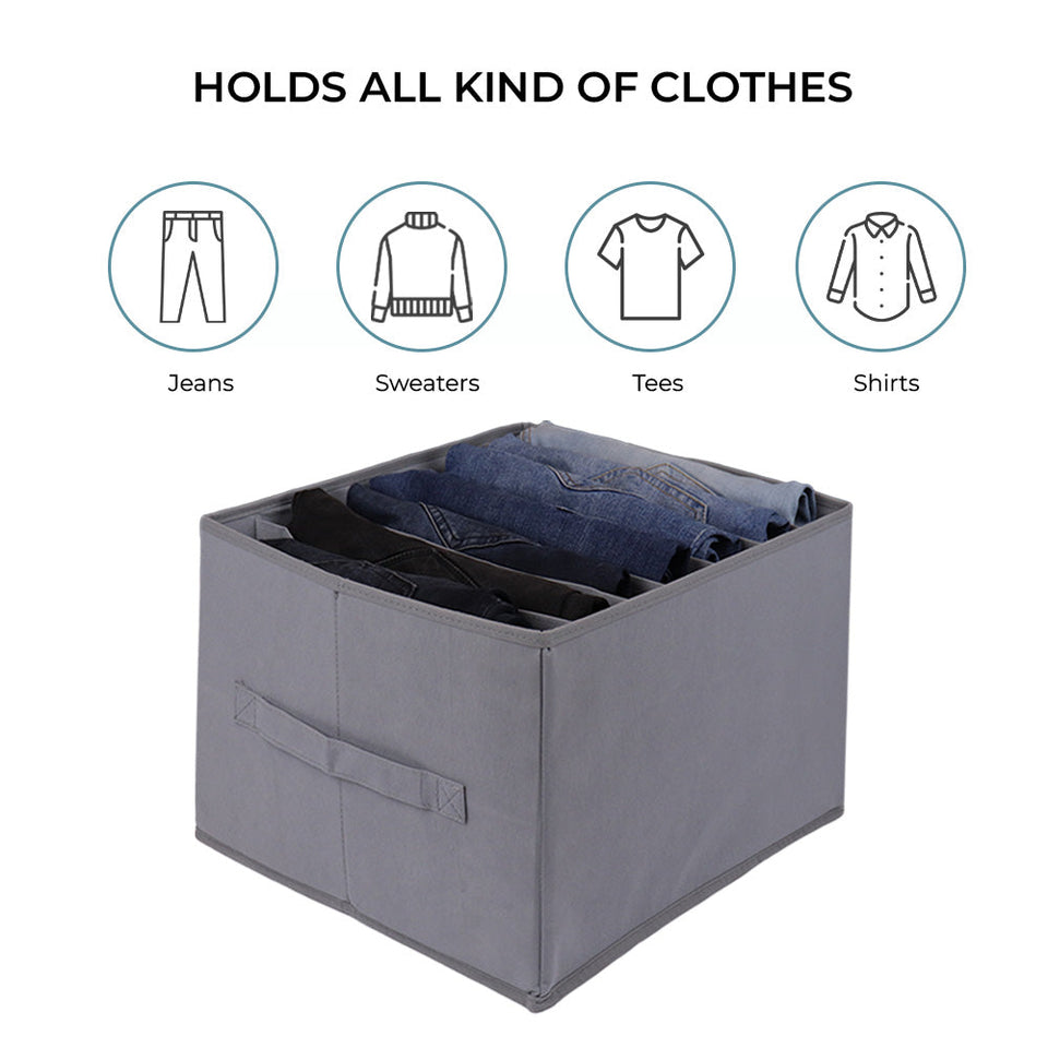 Qoolish Pack of 1  Grey Jeans Organizer