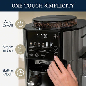 De'Longhi TrueBrew Automatic Coffee Maker with Bean Extract Technology with Thermal Carafe (CAM51035M)