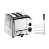 Dualit Small Appliance Package with 2-Slice Toaster and Sandwich Cage in Polished Chrome