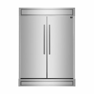 Forno 60-Inch Maderno 2-Piece Convertible Built-In Refrigerator/Freezer with Decorative Grill Trim, 27.2 cu.ft. (FFFFD1722-60S)