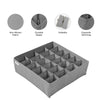 Qoolish Pack of  2 Grey Drawer Organizers: Drawer Dividers