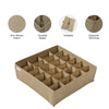 Qoolish Pack of 2 Beige Drawer Dividers: Organize with Flair!