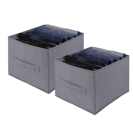 Qoolish Pack of Grey 2 Jeans Organizers