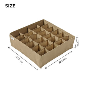 Qoolish Pack of 2 Beige Drawer Dividers: Organize with Flair!