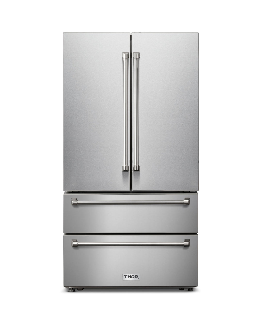 Thor Kitchen 36-Inch 22.5 cu. ft Freestanding French Door Refrigerator with Ice Maker in Stainless Steel (TRF3602)