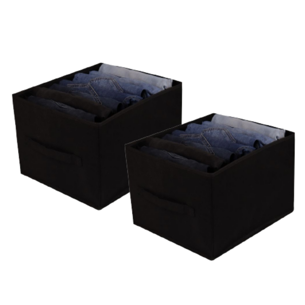 Qoolish Pack of 2 Black Jeans Organizers