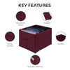 Qoolish Pack of 1 Maroon Jeans Organizer