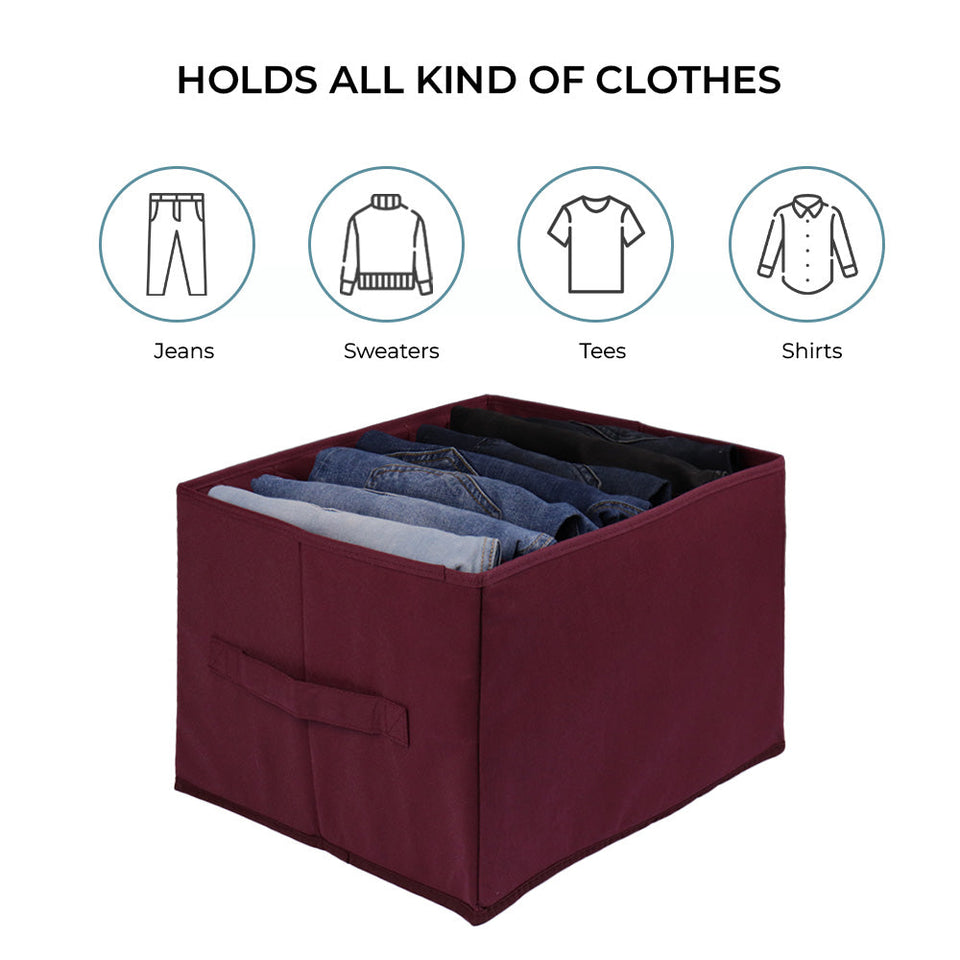 Qoolish Pack of 1 Maroon Jeans Organizer