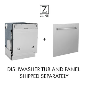 ZLINE 24-Inch Monument Series 3rd Rack Top Touch Control Dishwasher in Stainless Steel with Stainless Steel Tub, 45dBa (DWMT-304-24)