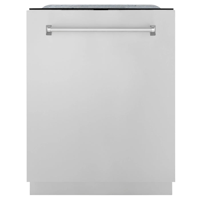 ZLINE 24-Inch Monument Series 3rd Rack Top Touch Control Dishwasher in Stainless Steel with Stainless Steel Tub, 45dBa (DWMT-304-24)