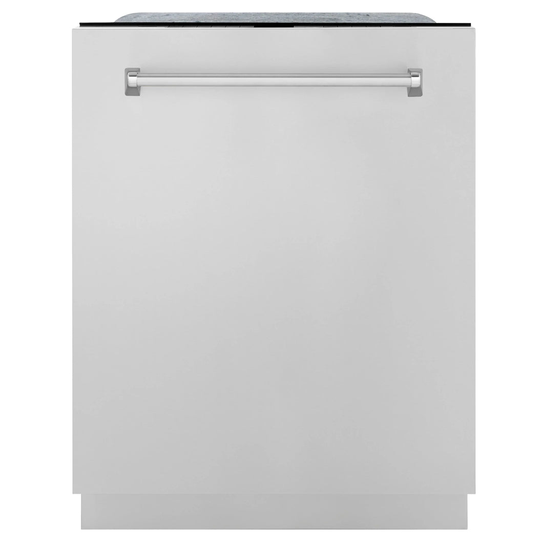 ZLINE 24-Inch Monument Series 3rd Rack Top Touch Control Dishwasher in Stainless Steel with Stainless Steel Tub, 45dBa (DWMT-304-24)