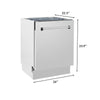 ZLINE 24-Inch Tallac Series 3rd Rack Dishwasher in Stainless Steel, 51dBa (DWV-304-24)