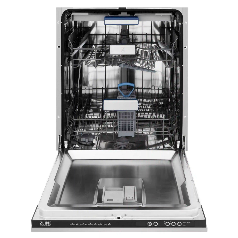 ZLINE 24-Inch Tallac Series 3rd Rack Dishwasher in Stainless Steel, 51dBa (DWV-304-24)