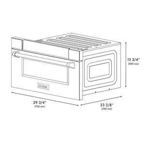 ZLINE 30-Inch 1.2 cu. ft. Built-In Microwave Drawer in Stainless Steel (MWD-30)