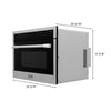 ZLINE 24-Inch Built-in Convection Microwave Oven in Stainless Steel with Speed and Sensor Cooking (MWO-24)