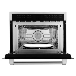 ZLINE 24-Inch Built-in Convection Microwave Oven in Stainless Steel with Speed and Sensor Cooking (MWO-24)