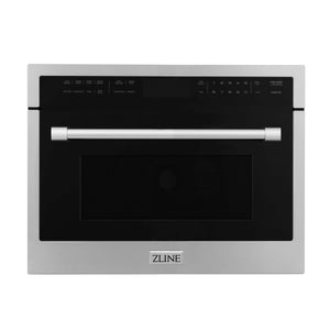 ZLINE 24-Inch Built-in Convection Microwave Oven in Stainless Steel with Speed and Sensor Cooking (MWO-24)