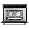 ZLINE 24-Inch Built-in Convection Microwave Oven in Black Stainless Steel with Speed and Sensor Cooking (MWO-24-BS)