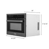 ZLINE 24-Inch Built-in Convection Microwave Oven in Black Stainless Steel with Speed and Sensor Cooking (MWO-24-BS)