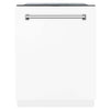 ZLINE 24-Inch Monument Series 3rd Rack Top Touch Control Dishwasher in White Matte with Stainless Steel Tub, 45dBa (DWMT-WM-24)